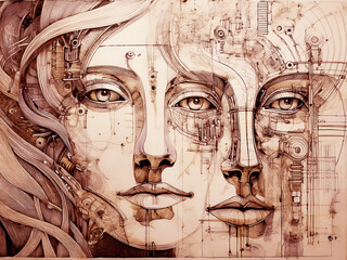 face of a woman