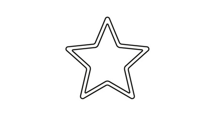 Obraz premium Downloadable vector star outline illustration for graphic design projects and creative art resources use vector