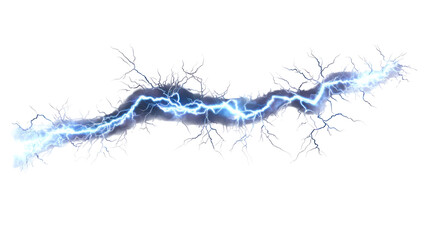 Fototapeta premium Lightning bolt isolated with transparent background