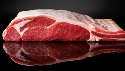 a slab of meat with a lot of visible fat