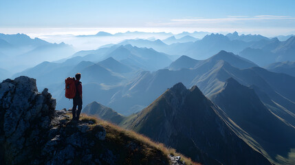 Fototapeta premium Hiking