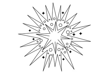 Fototapeta premium Exploding starburst, radiating energy and light. 