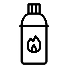 Butane icon. Vector line icon