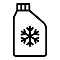 Coolant icon. Vector line icon
