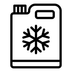 Coolant icon. Vector line icon
