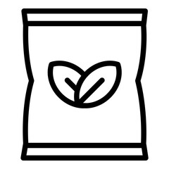 Fertilizer icon. Vector line icon