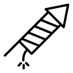 Fireworks icon. Vector line icon