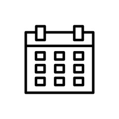 Fototapeta premium Calendar icon symbol for apps and websites. Calender sign and symbol. Schedule icon symbol