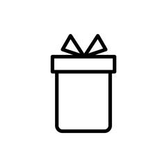 Gift icon symbol for apps and websites. gift sign and symbol. birthday gift