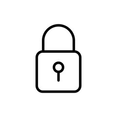 Lock icon symbol for apps and websites. Padlock sign and symbol. Encryption icon. Security symbol