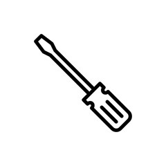 Screwdriver icon symbol for apps and websites. tools sign and symbol