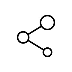 Share icon symbol for apps and websites. Sharing sign and symbol