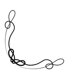 Art deco floral corners and border embellishment. Vector corner frames and vintage decoration. Flourish borders with flower pattern and ornament, filigree frames and dividers.