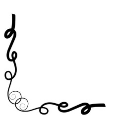 Art deco floral corners and border embellishment. Vector corner frames and vintage decoration. Flourish borders with flower pattern and ornament, filigree frames and dividers.