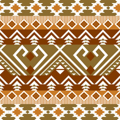 Vibrant Ethnic Geometric Stripes Pattern: Abstract Tribal Textile Design
