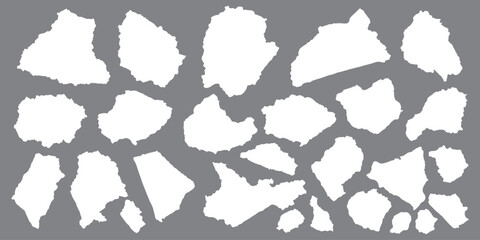 Set of paper rip texture background