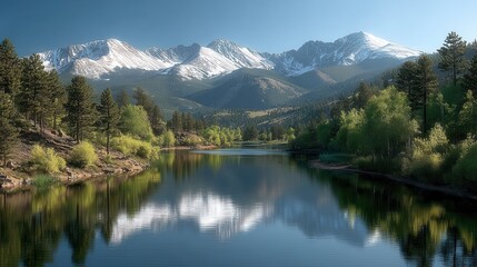 Majestic Mountain Reflection on a Calm Lake