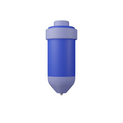 High quality 3D rendered business icon pen collection with transparent background.