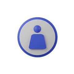 High quality 3D rendered business icon people collection with transparent background.