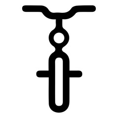 Simple Line Icon of a Child's Balance Bike