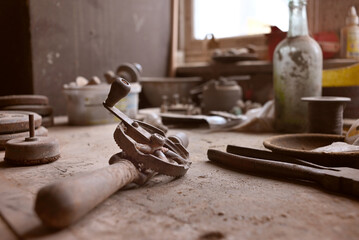 Old forgotten hand drill