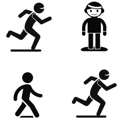 Colorful four way road intersection banner with traffic signals and street signs