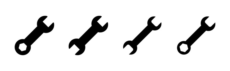 Wrench icon set. repair icon vector. tools icon vector
