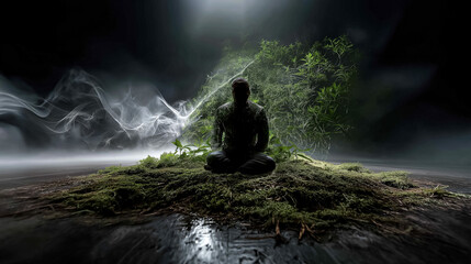 Obraz premium Time-lapse Forest Grows Instantly