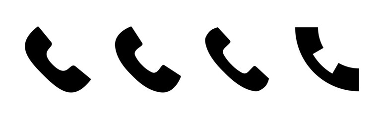 Call icon set. telephone icon vector. phone icon vector. contact us