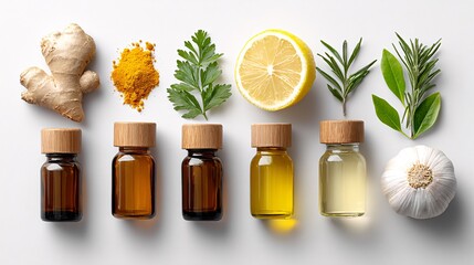 Exploring natural remedies essential oils from ginger garlic and herbs for wellness