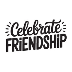 Happy friendship day celebration with colorful abstract elements