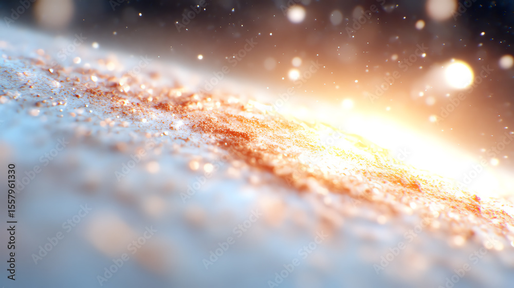 Poster A mesmerizing view of cosmic dust illuminated by distant starlight, creating a stunning backdrop of wonder and exploration.