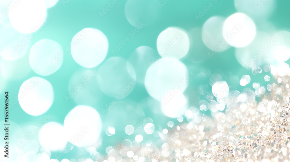 Aufkleber A serene background featuring soft bokeh lights and a sparkling surface, ideal for creating a tranquil atmosphere.