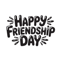 Happy friendship day celebration with colorful illustrations and graphics