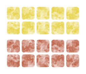 にじみ模様のカラータイル