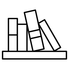 bookshelf, books, library, shelf icon