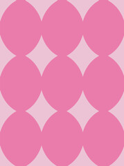 Pink geometric circle pattern design. Vector illustration