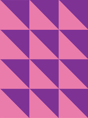 Purple pink geometric triangle pattern. Vector illustration