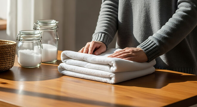 Folding Fresh Laundry A Guide to Effortless Organization and Clean Linen
