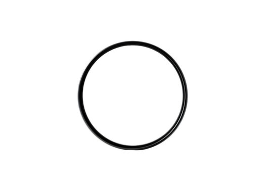 Sleek circle element isolated on a black backdrop, perfect for graphic design projects or modern templates with clean lines, silhouette, transparent background