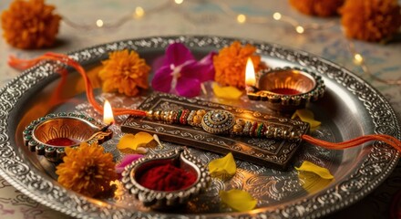 Naklejka premium Celebrating a Sibling Bond with Tradition and Warmth