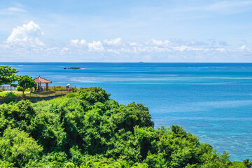 Scenery of Cape Chinen Park, easternmost point of Nanjo City in Okinawa, Japan