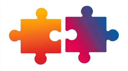 Obraz premium Vibrant Colorful Puzzle Pieces Representing Collaboration and Unity