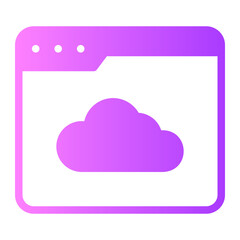 cloud gradient icon