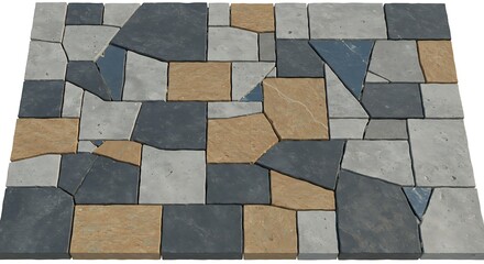 Modern interlocking paving stones