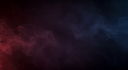 Vibrant Red Purple Smoke Fog on Dark Background