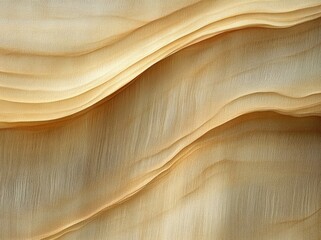 Close-up of natural sandstone rock layers with smooth curved patterns and warm beige tones evoking calm and natural beauty
