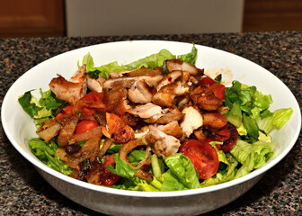Hearty Chicken and Roasted Vegetable Salad