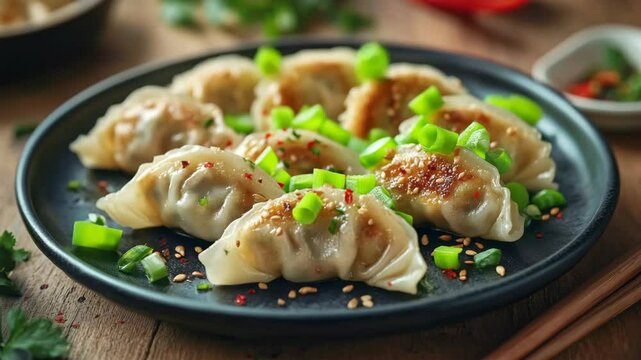 chinese food dumplings, mandu
