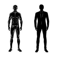 silhouette of a man